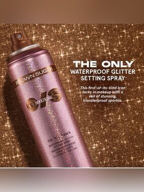 ONE/SIZE Brown Sugar On 'Til Dawn Waterproof Glitter Setting Spray New & Sealed